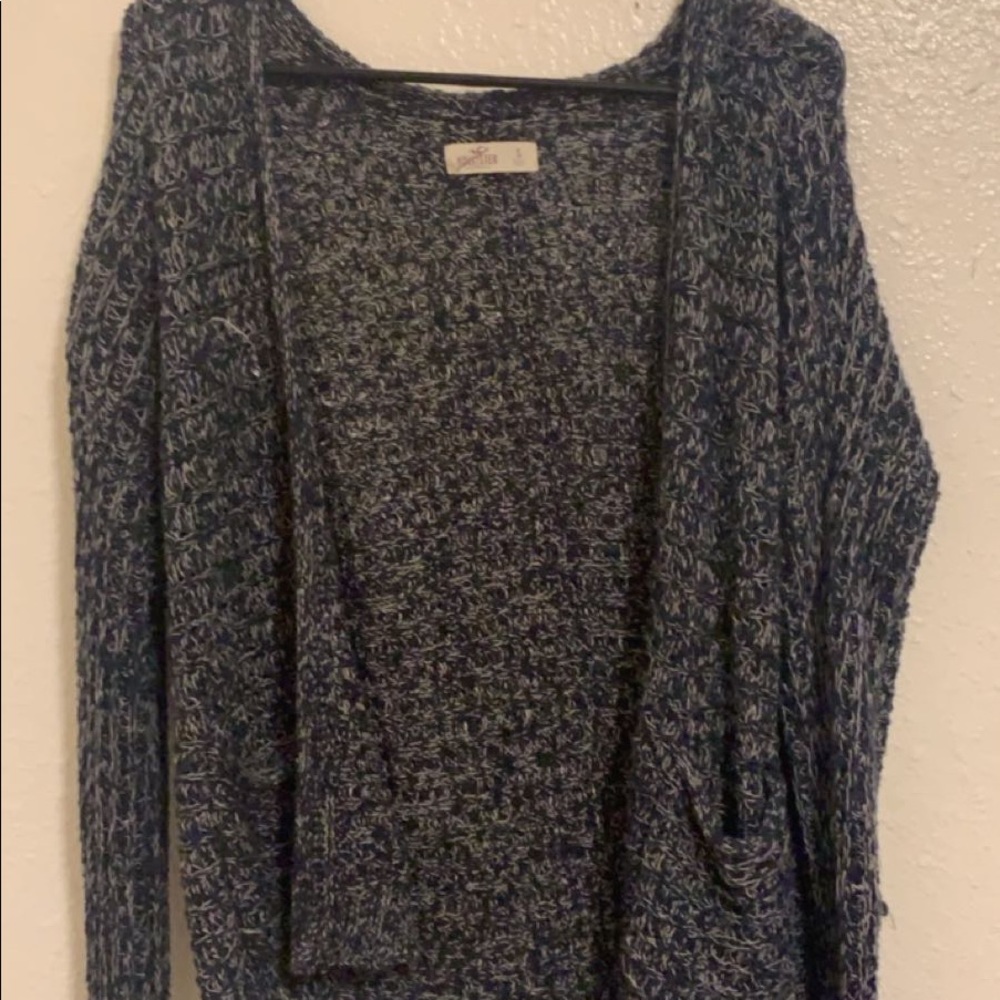 Dark Blue Hollister Cardigan